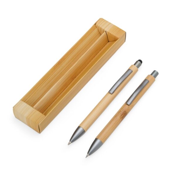Kit Ecológico Caneta e Lapiseira Bambu - 08251 - Image 2