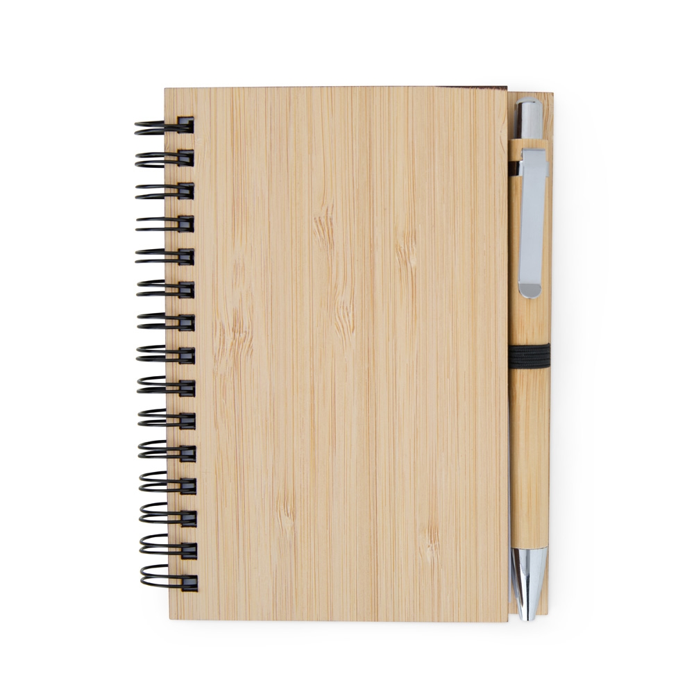 Caderno de Bambu com Caneta - 05134
