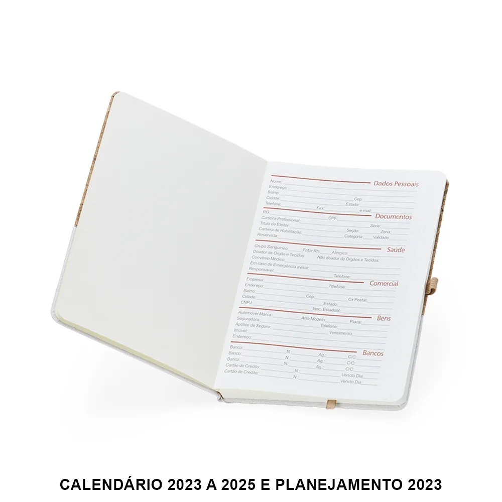 Caderneta A5 Cortiça personalizado - P@18712