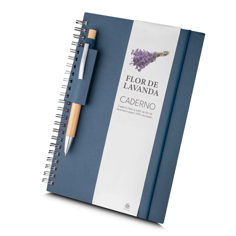 Caderno A5 Papel Reciclado personalizado - 15077