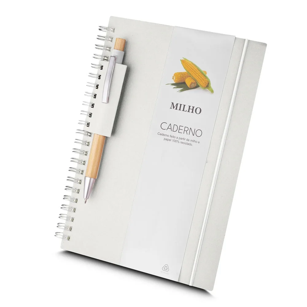 Caderno A5 Papel Reciclado personalizado - 15077