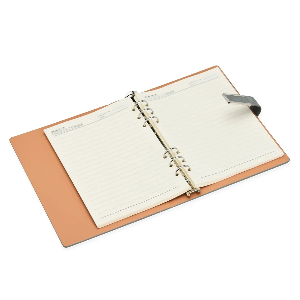 Caderno Fichário PU personalizado - 08203