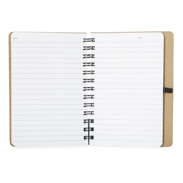 Caderno Kraft com Porta Caneta personalizado - 14838