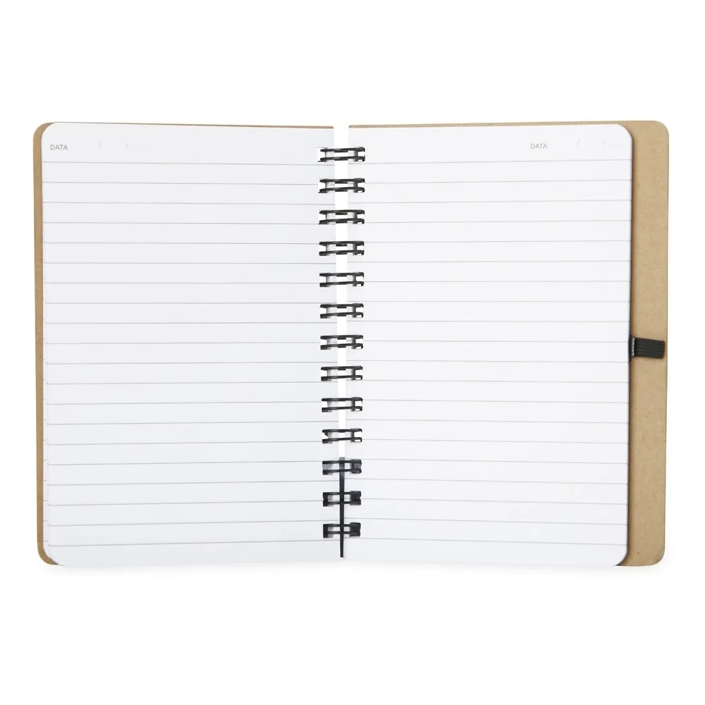 Caderno Kraft com Porta Caneta personalizado - 14838