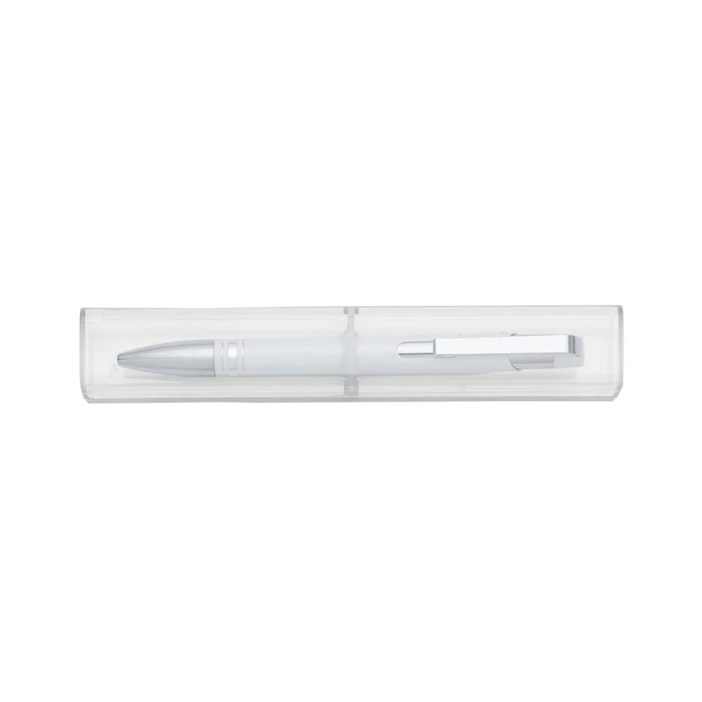 Caneta Semimetal com Tubo personalizado - 12653