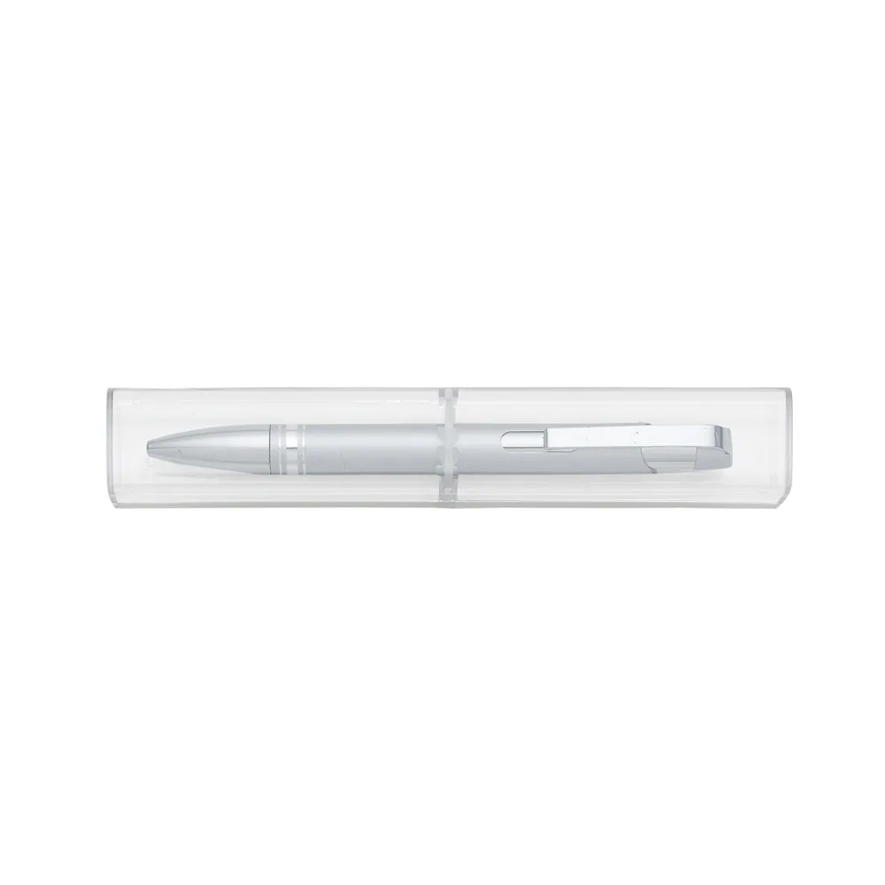 Caneta Semimetal com Tubo personalizado - 12653