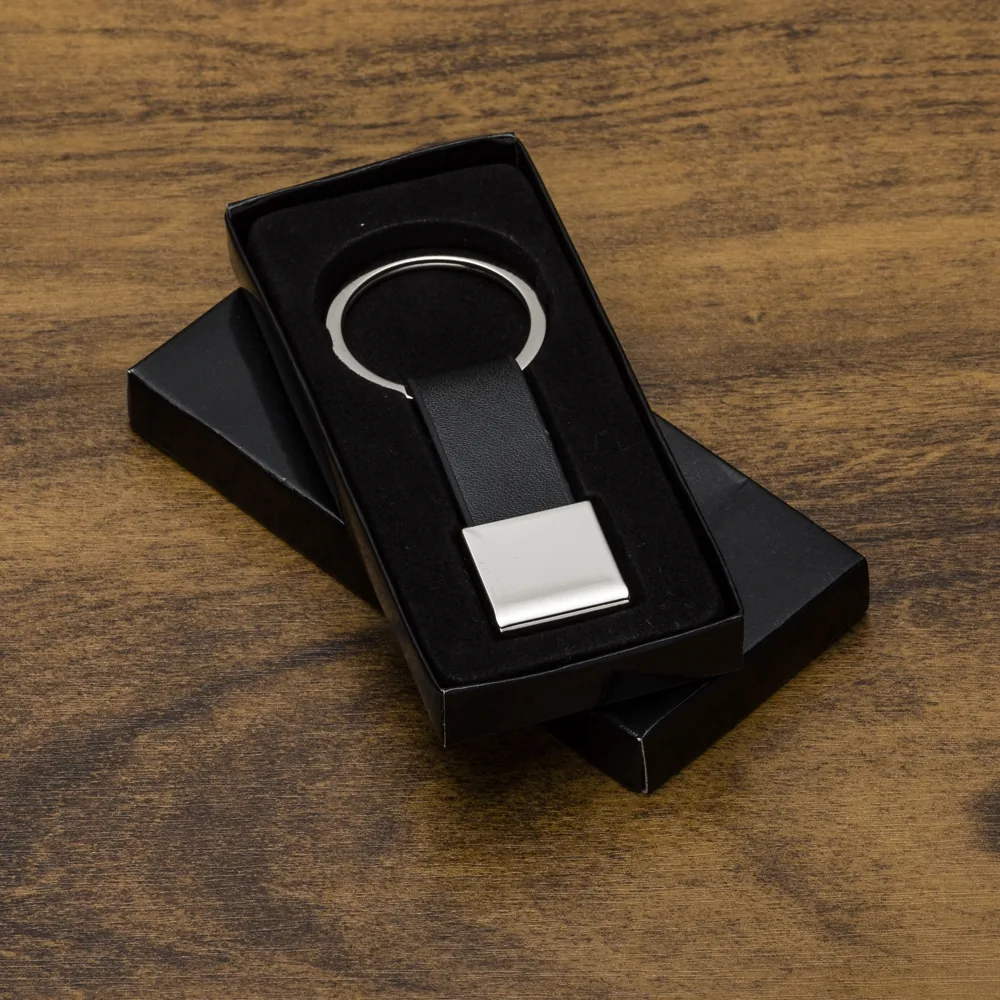 Chaveiro Metal com Couro personalizado - 10028