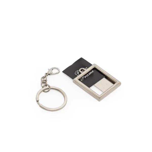 Chaveiro Porta-foto Inox personalizado - 18826
