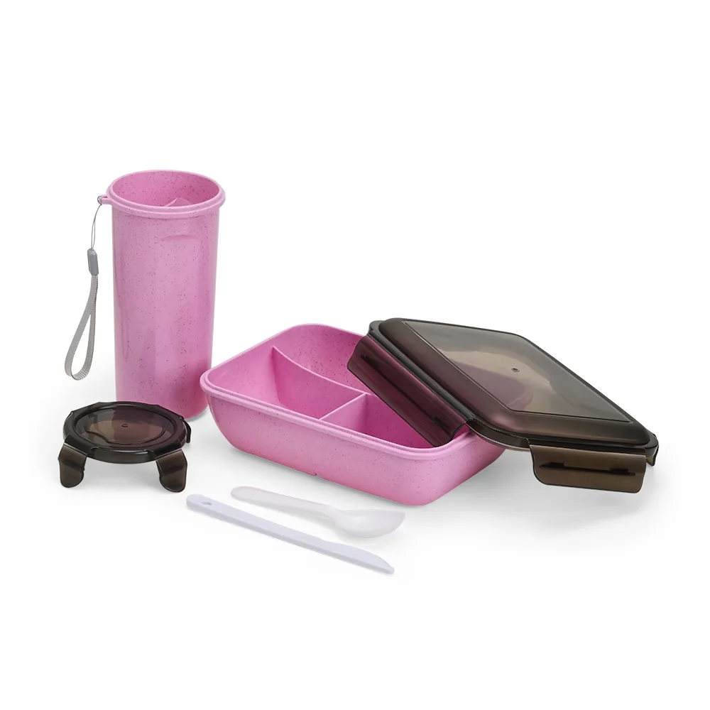 Kit Copo e Marmita Fibra de Bambu personalizado - 08029