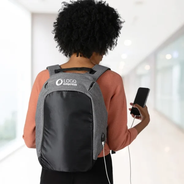 Mochila Anti-Furto USB 24L personalizado - 01306